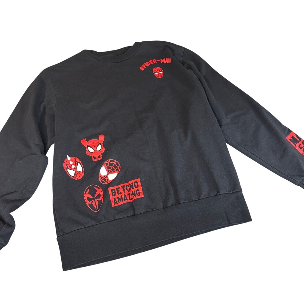 Marvel Spider-Man Beyond Amazing 60th Anniversary Black Sweatshirt Mens Small